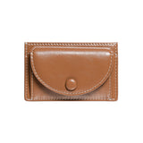 DOT Slim Pocket Mini Coin Transportation Card Wallet cognac wood