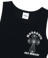 CROSS STUD TANK TOP_BLACK