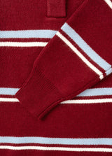 No.1442 L stripe collar KNIT (3color)