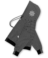 Midnight Flower Stripe Hoodie Zip-up_Black