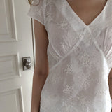 Jacquard floral blouse 