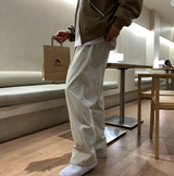  Wonderant Cotton Ton-Tuck Banding Wide Pants