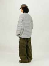 TE Vintage Washing Cargo Banding Pants