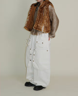 Kuro banding snap pocket wide fit washed pants