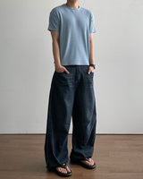 Mood Dark Blue Linen Pants