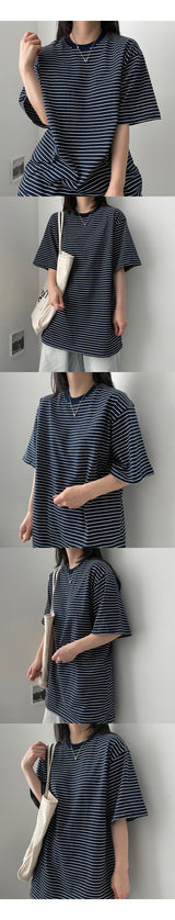 Cardi ストライプ半袖Tシャツ