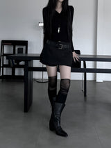 deep skirt pants