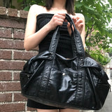ビッグレザー ショルダークロスバッグ