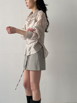[Bustier SET] Artique Tencel Seethrough Blouse