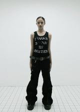 ZIPPER CARGO PANTS, BLACK
