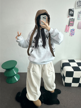 ボスサイズフリーススナップロングパンツ 🧸🩵🤍6カラー
