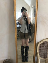 Wave See-through Wrinkle Long Scarf