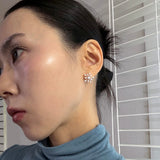 [925silver] Snowflakes earring