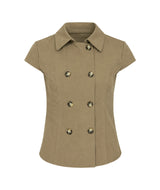 Roven Double Button Collar Blouse