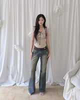 Luna Summer Twisted Shirring Top