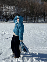 Blue Bear Hooded Padding (4 Colors)