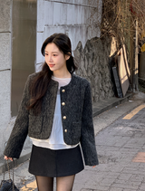 [SHOPPERMADE] シフォンレイヤードノースリーブブラウス + ネクタイセット