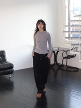 コーデュロイストラップパンツ (BLACK)