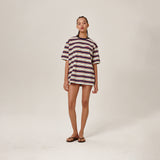 Dazzy Stripe T-Shirt Navy