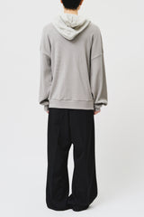パスト ワッフルド フーデッド トップ(4color)
