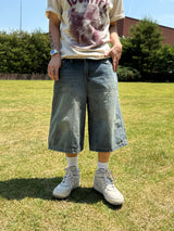 Toony denim Bermuda pants