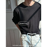 [S/S] ワッフルラウンドカットニットスリーブ(6color)