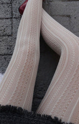 パンチングレースストッキング (WHITE, GRAY 2COLORS!)