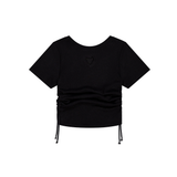HEART STRING KNIT TOP_BLACK