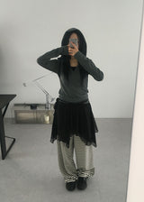 TERRY STRIPE PANTS