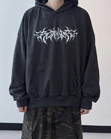 Cable Paint Over Hoodie