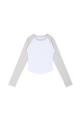 C RAGLAN LONG SLEEVE T-SHIRT_IVORY