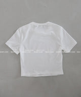 ガールフレンドレタリングクロップドTシャツ