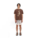 S CLEF BANDANA TEE (BROWN)