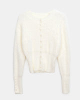 Rodan Angora round-neck fur cardigan