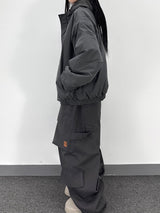 subtle patch cargo pants