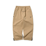 LOGO COTTON SUPER WIDE PANTS - BEGIE