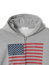 US クロップヴィンテージフードジップアップ (No.858)