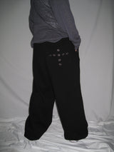 Lettering Eyelet Sweatpants(3c)