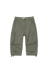 Vintage Military Capri Cargo Pants (Washed Khaki)