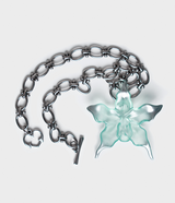 CHONKY ORCHID : Neck Choker ( chrome green )
