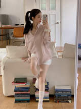 BZ Stripe Pocket Loose Fit Shirt (3color)