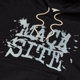 ビンテージロゴフードTシャツ　ブラック