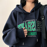 Juno Brisbane Embroidery Lettering Overfit Hoodie