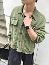 Enmic Trucker Washed Cardigan 2C