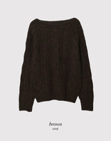 #MR Twist Loose Wool Knit (4color)