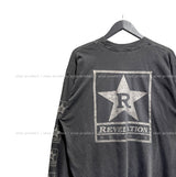 Rスターピグメントルーズフィット長袖Tシャツ