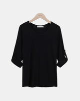 キーン ロールアップ 7分袖Tシャツ