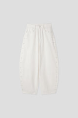 STUD BALLOON WIDE PANTS (2C)