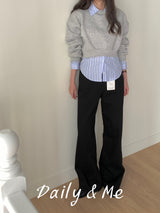 Cotton wide pants(4color)