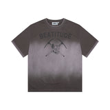 XTT136 VITAL FADE WASHING T-SHIRT (BROWN)
